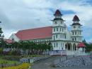 One of the many ornate churches on Savai